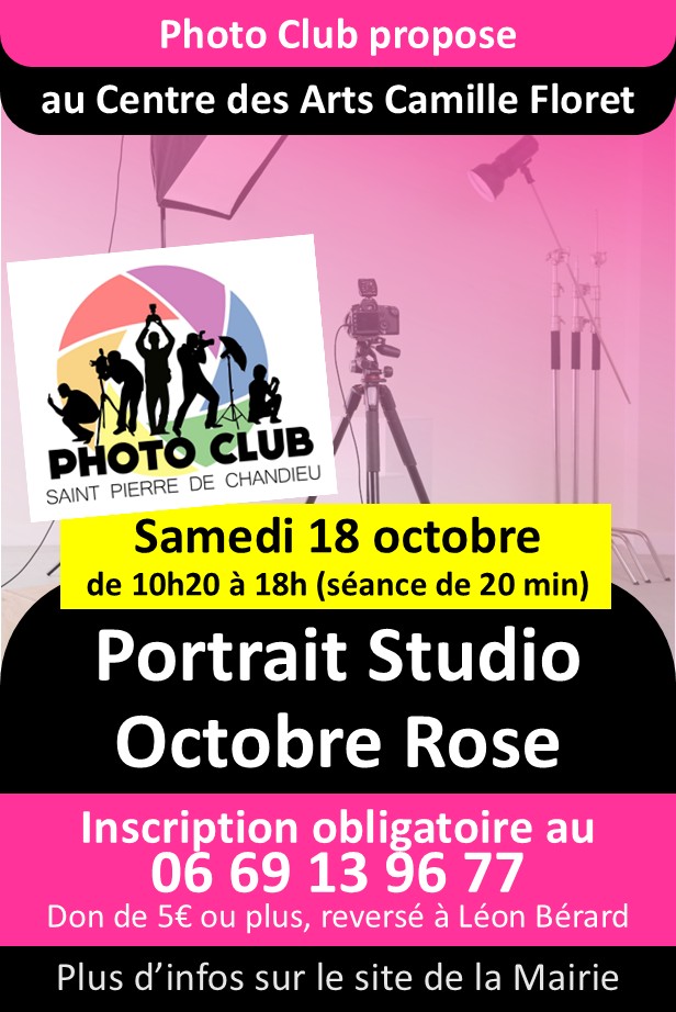 Portrait studio Octobre Rose