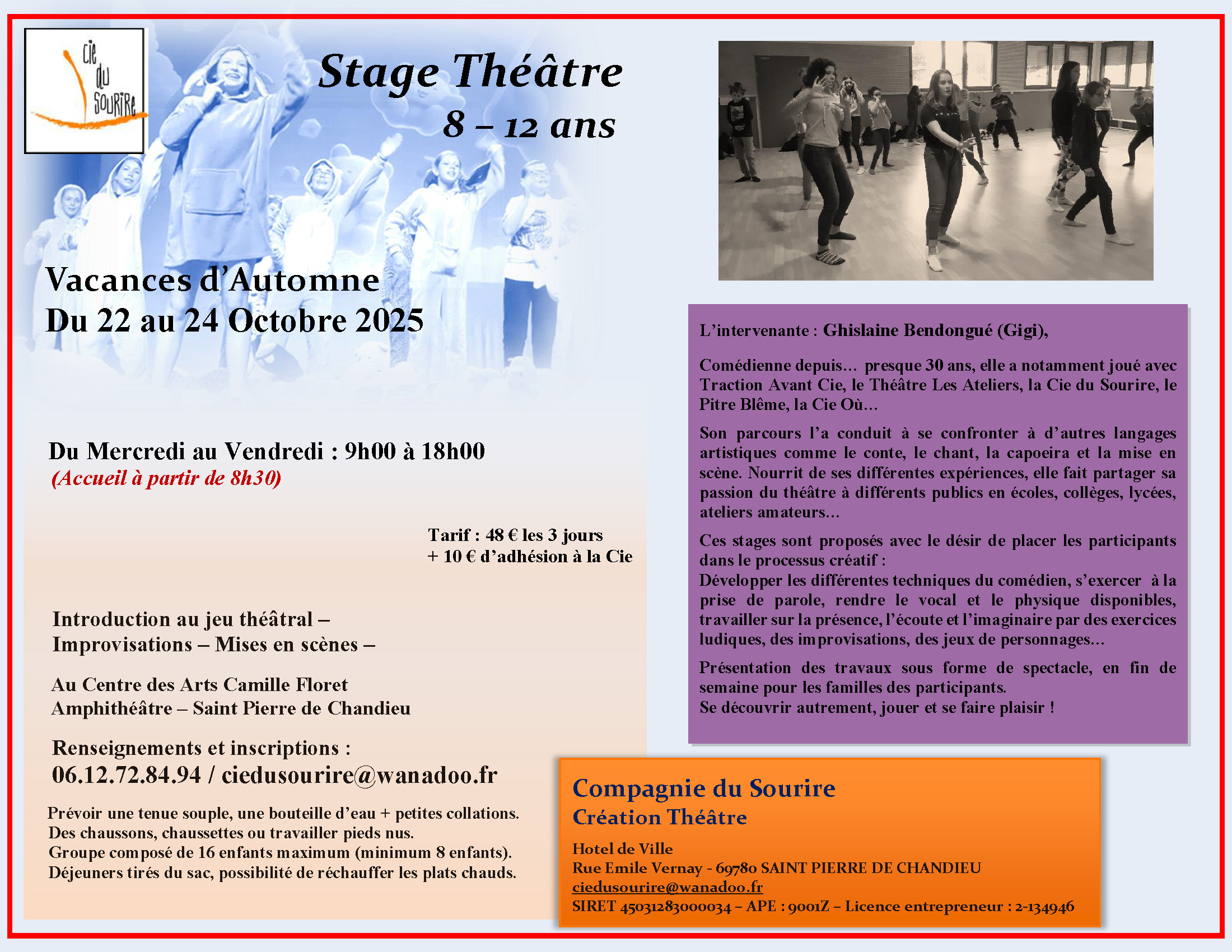 Stage théâtre : Cie Giane
