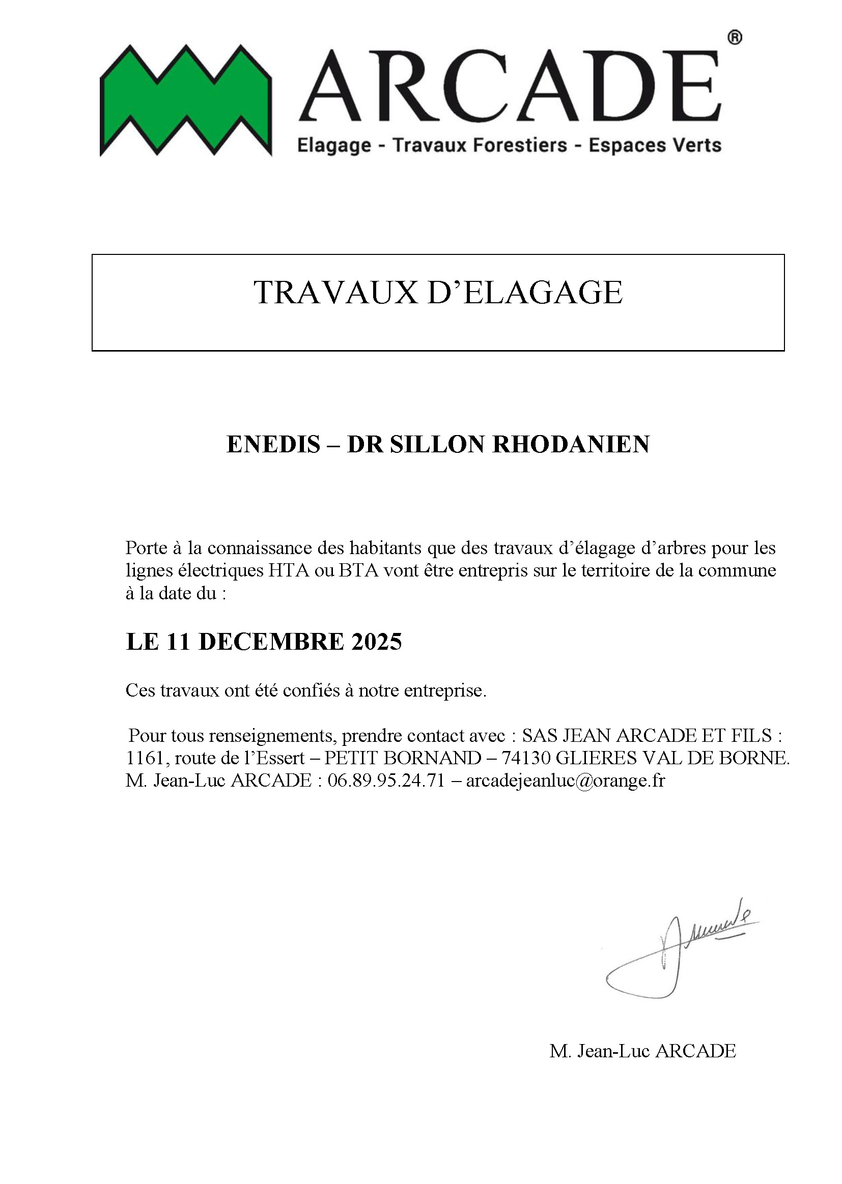 Travaux d’élagage