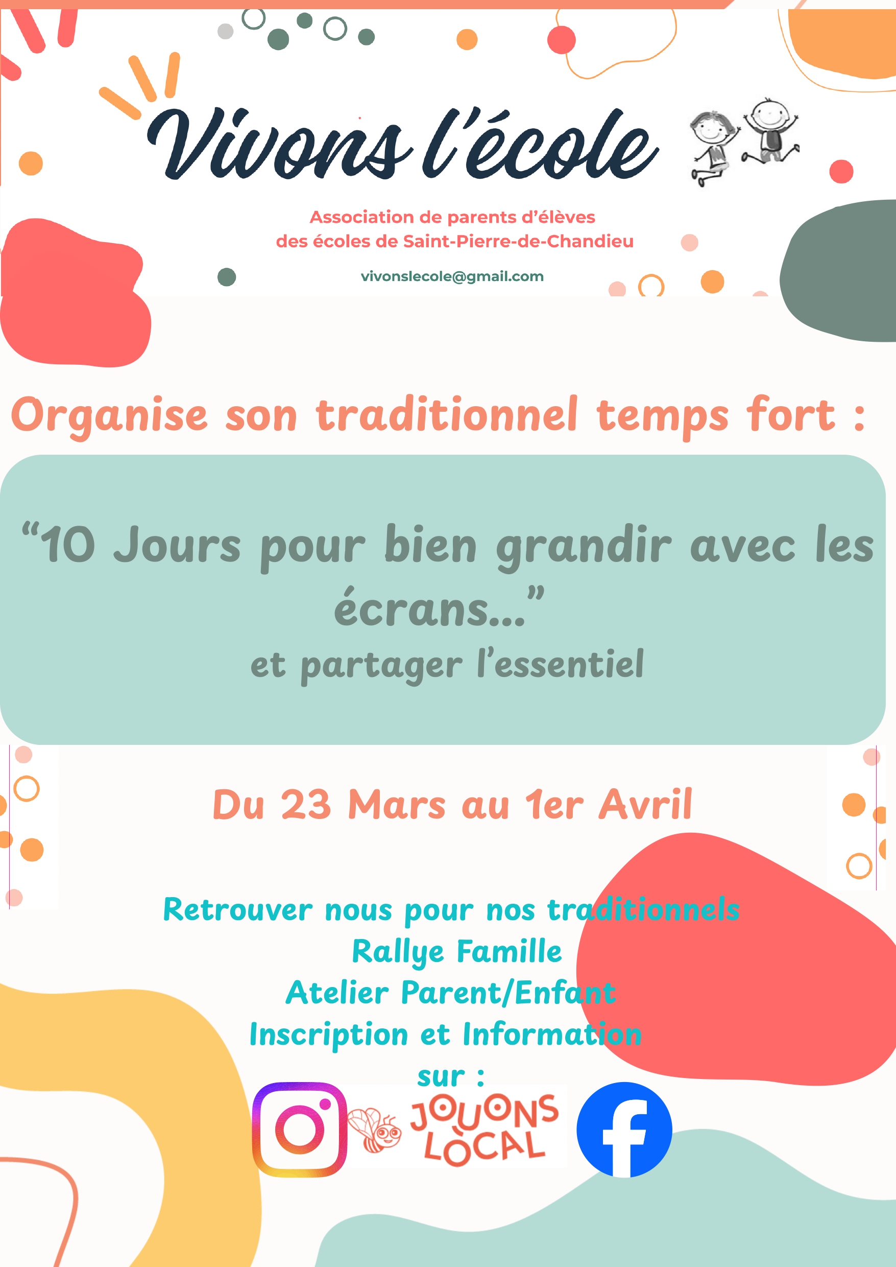 Vivons l'école