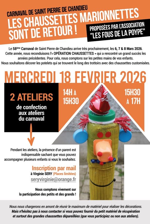 Atelier Chaussettes Carnaval 58