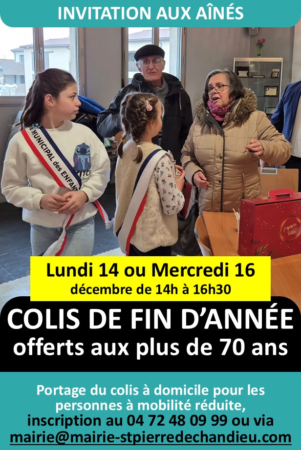 Colis de fin d'année pour les plus de 70 ans