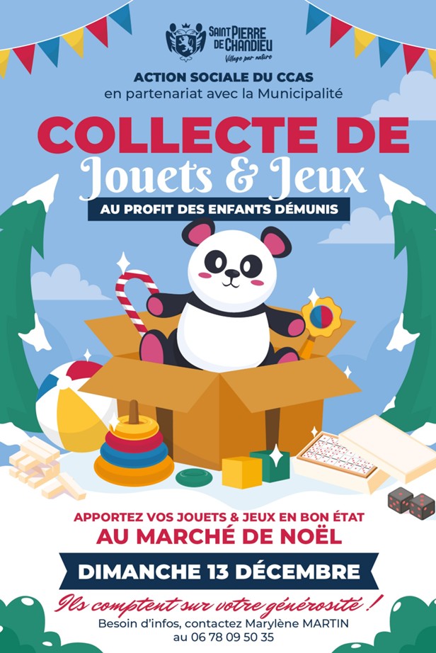 Collecte de jouets et jeux