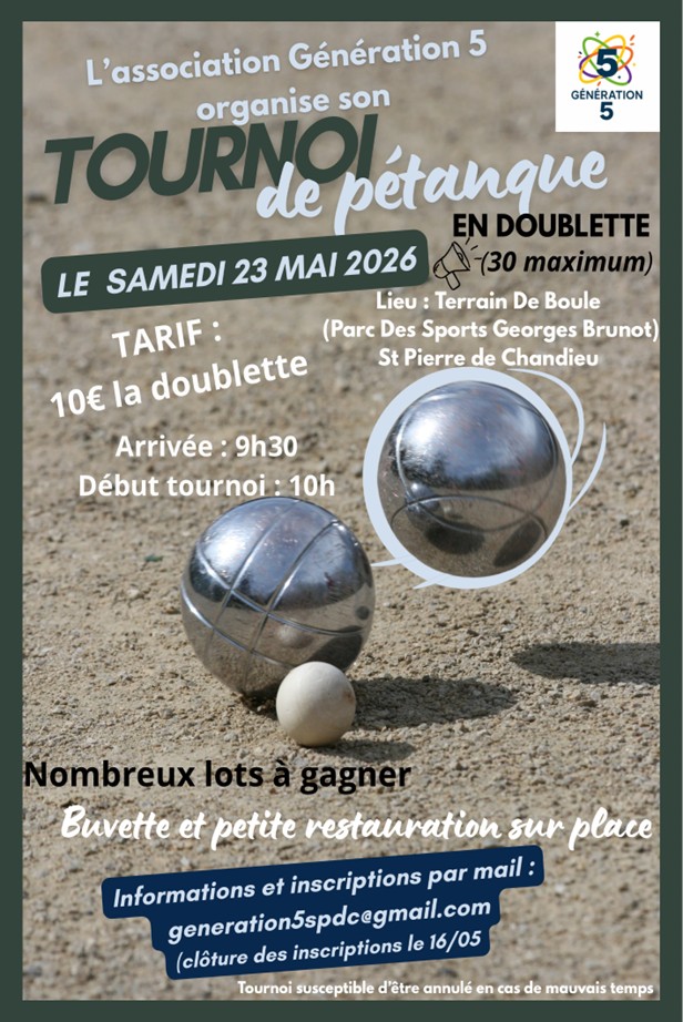 Tournoi pétanque