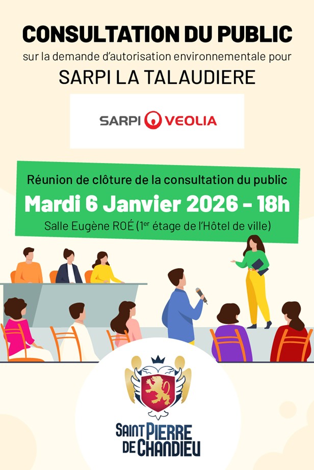 CONSULTATION DU PUBLIC SARPI LA TALAUDIERE