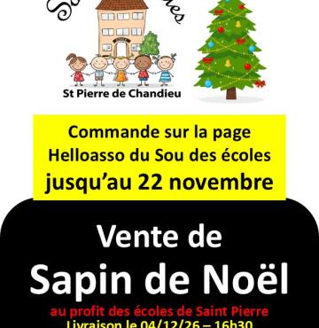 Vente de sapins du Sou des écoles